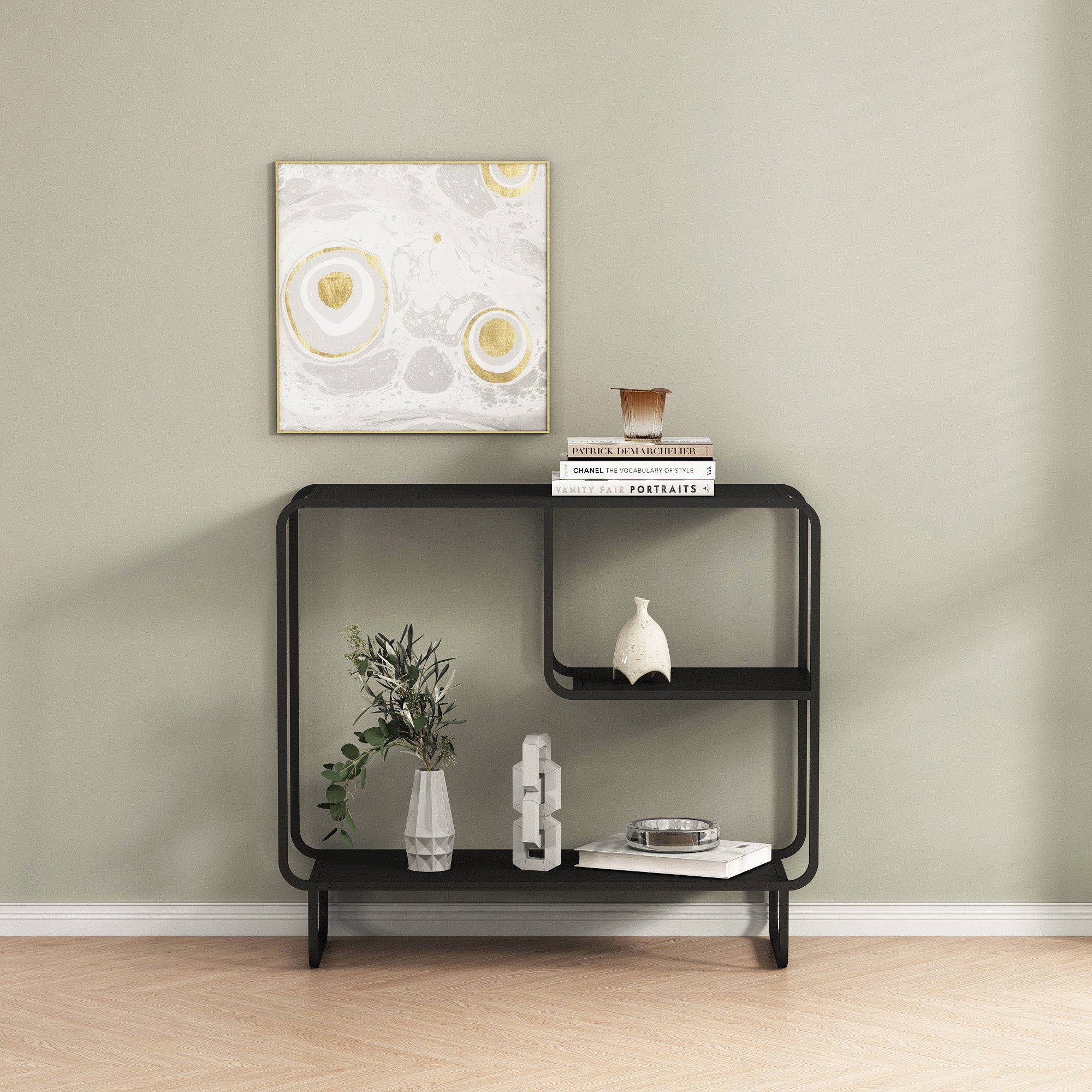 Curvy Console Table - Black