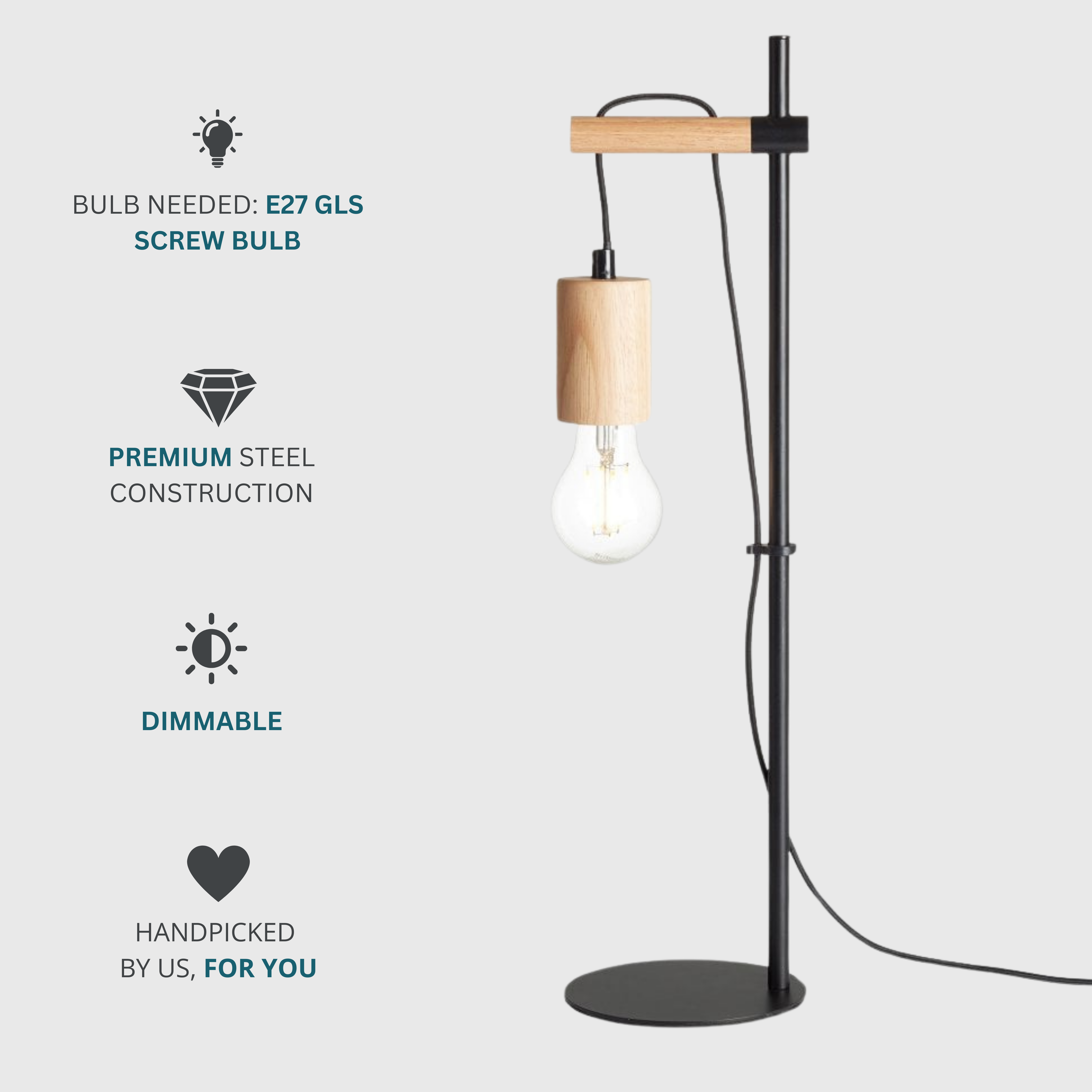 Natural Style Desk Lamp