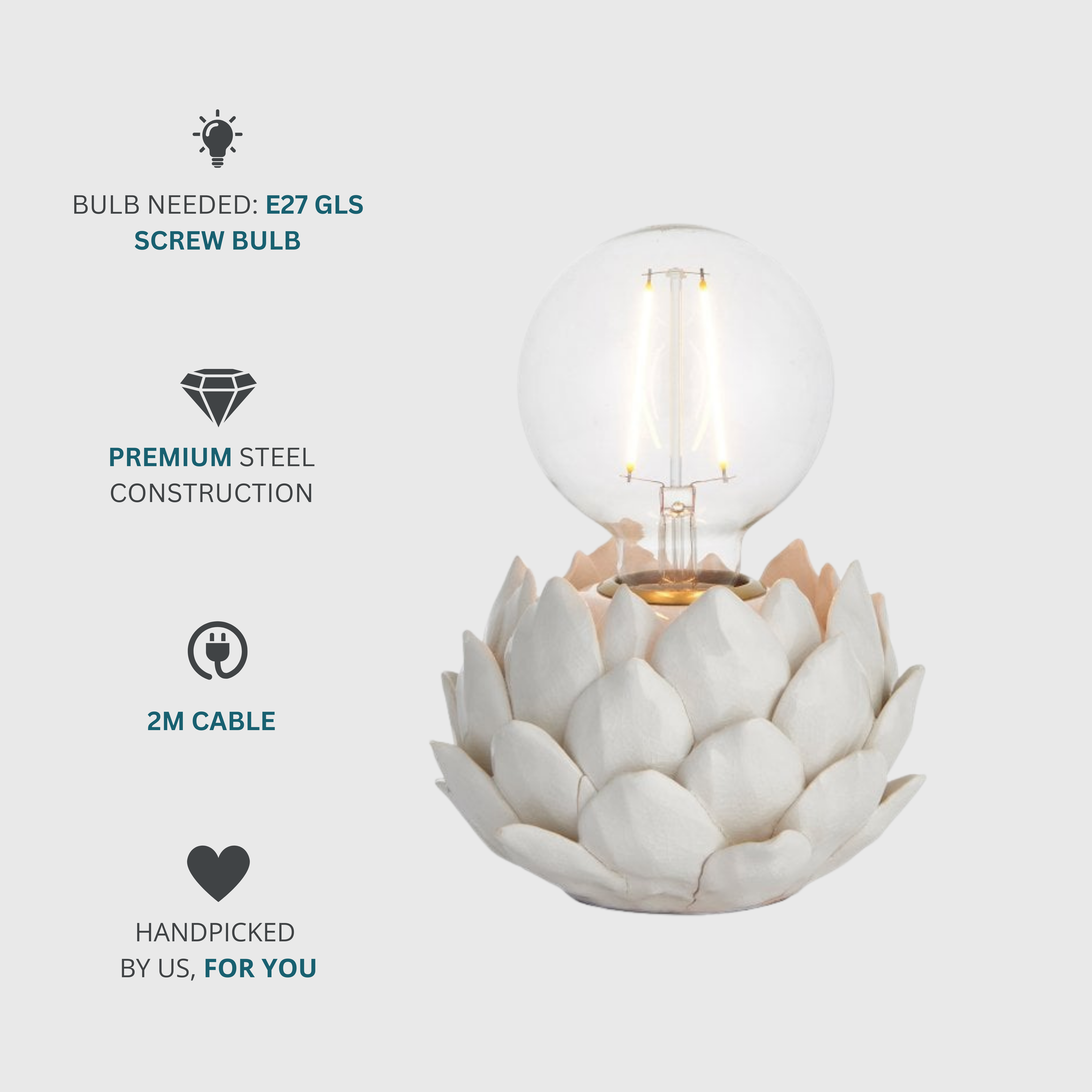 Artichoke Table Lamp Base