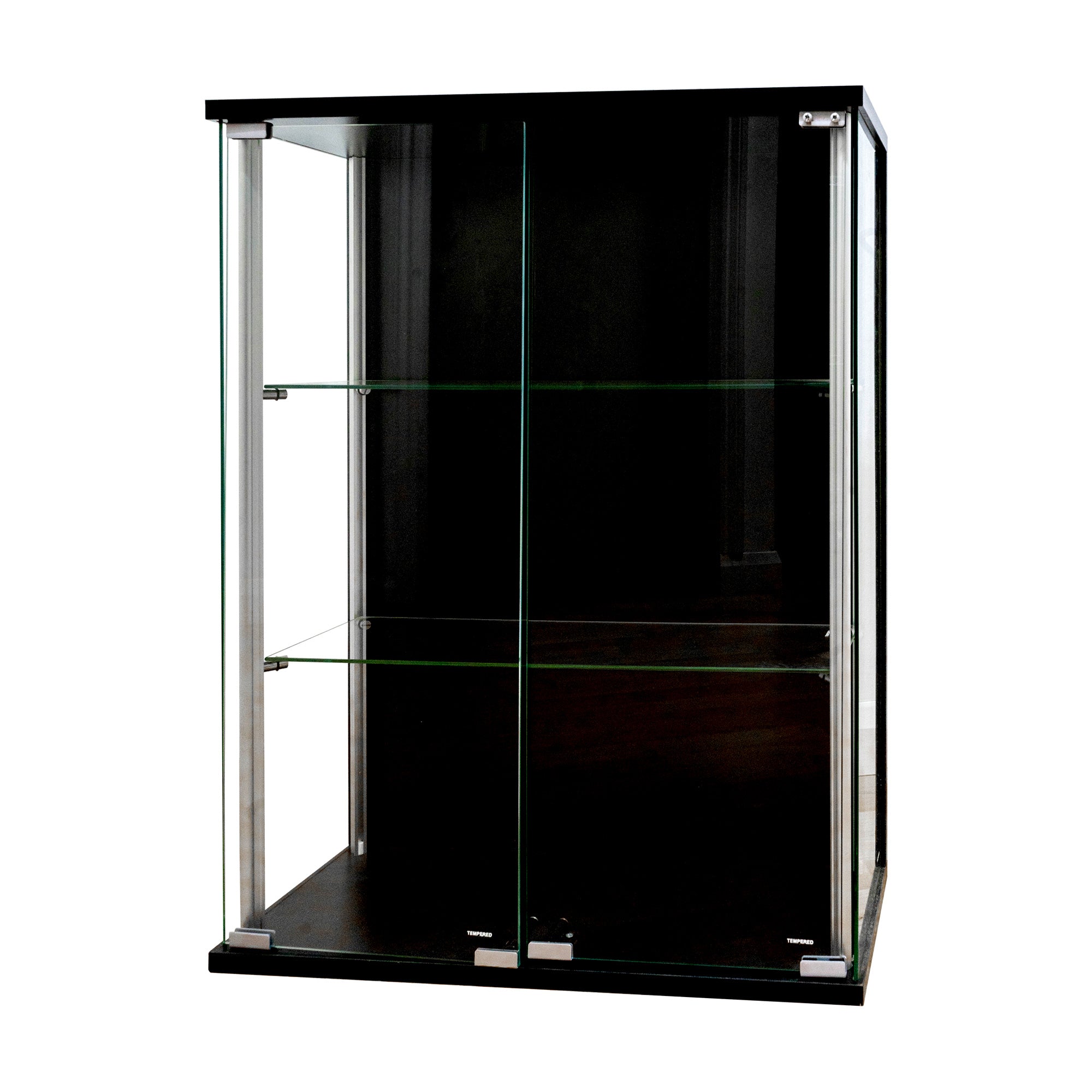 Black Wall Mounted Display Cabinet - 600mm