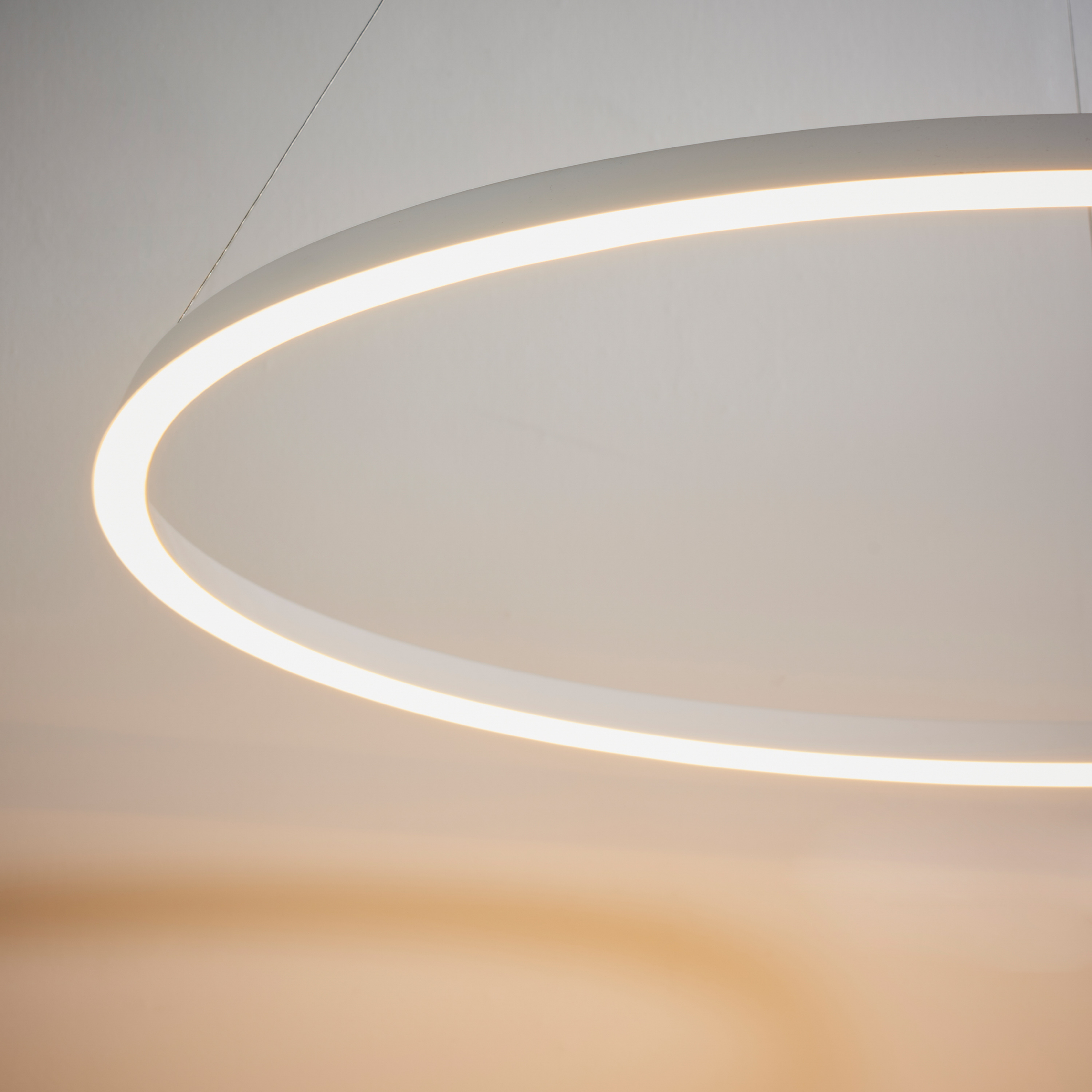 Achitectural Circular Pendant Light - White