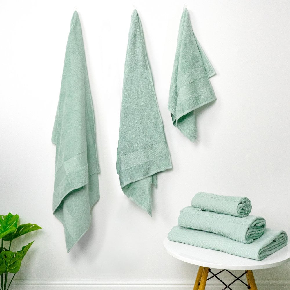 100 Cotton Bath Sheet Sage Green The Urban Mill