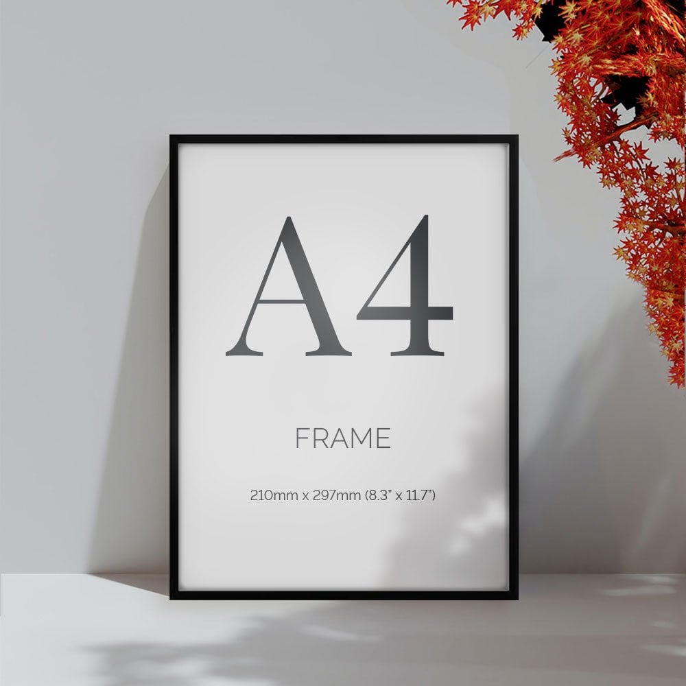 A4 Black Photo Frame